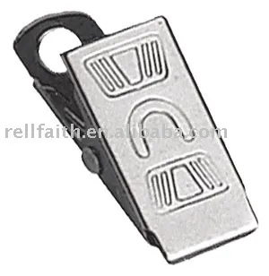 Embossed "U" Bulldog Clips with Overlapping Jaw
