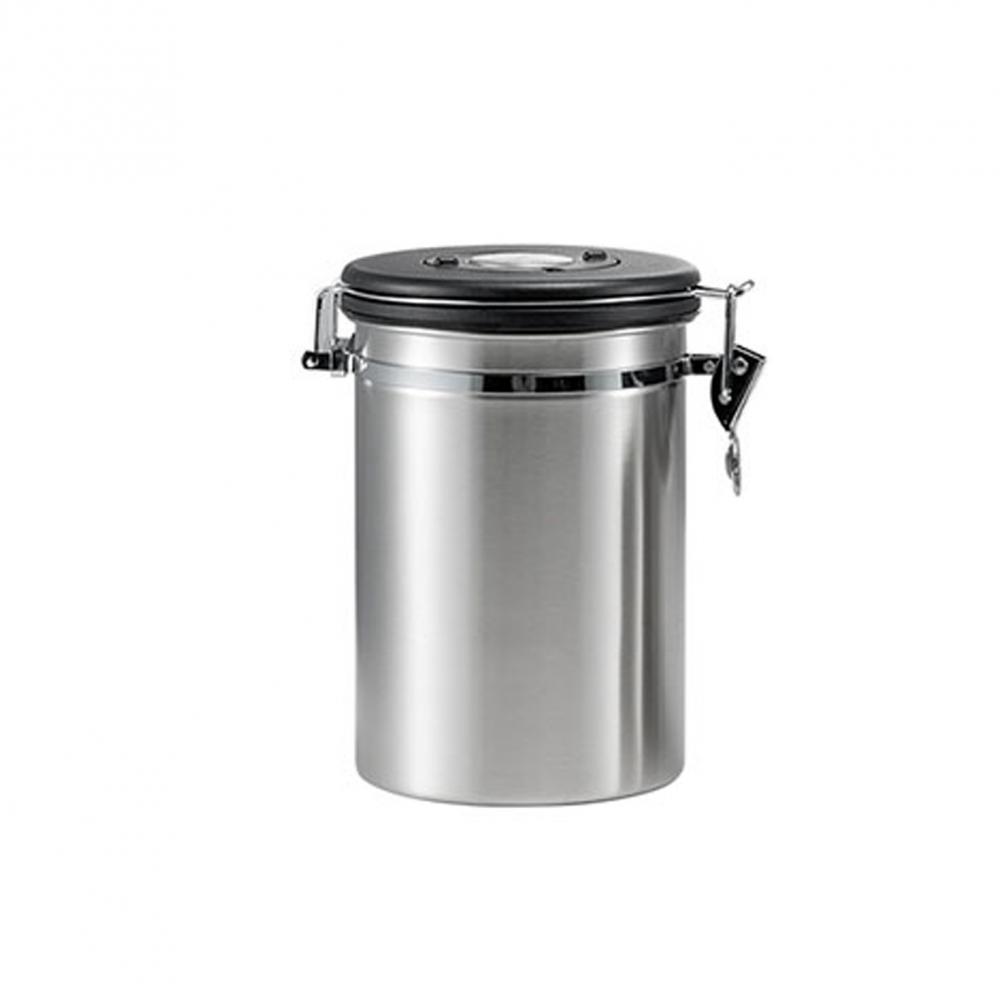 Stainless Steel Coffee Canister With Date Dial