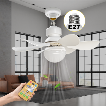 Lampu kipas siling LED Smart E27 yang menjimatkan tenaga dengan kawalan jauh