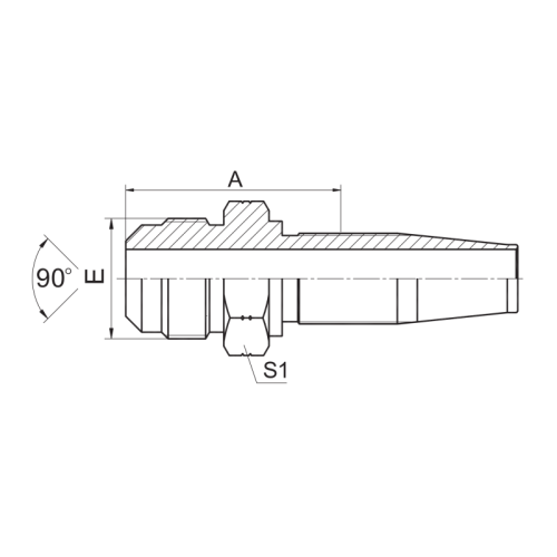 SAE männliche 90 -Kegelhydraulikbeschläge
