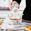 European Ceramic tea infuser mug Glass tea mug with infuser Porcelain stackable teapot and cup set in one porcelain one person