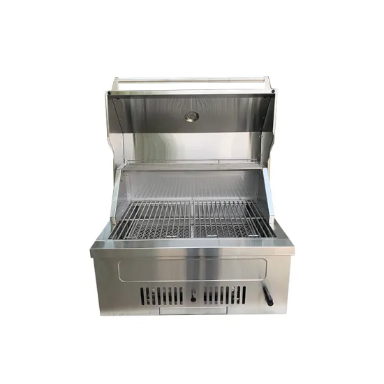 Outdoor Garden Gas And Charcoal Grill Stainless Steel Built-in Gas Charcoal Smokeless Bbq Grill