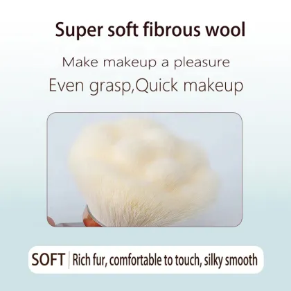 Mushroom Head Nail Dust Brush Foundation Brush Portable Transparent Base Loose Powder Makeup Brush