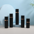 Airless Pump Bottle Black Plastic 30ml-100ml