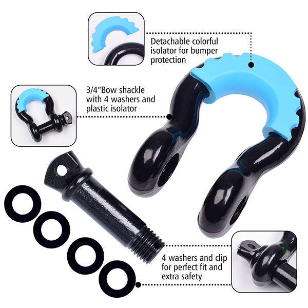 Heavy Duty D Ring Shackle Receiver