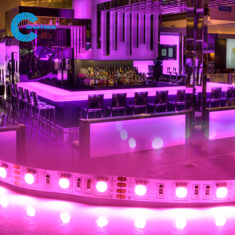 pink led strip lights 12v