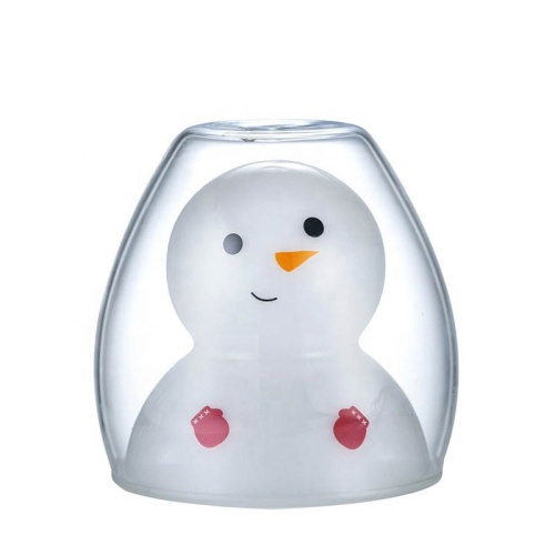 Snowman Bear a forma di vetro a doppia parete