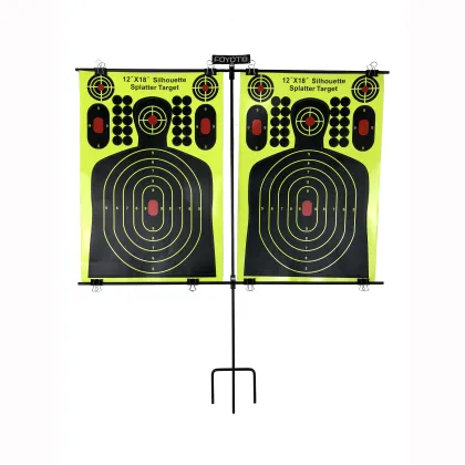 Steel Shooting Target Rack: Paper Target Frame Holder Stand