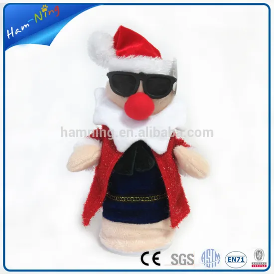 Trendy universal christmas gift wholesales plush electrical santa claus in bulk