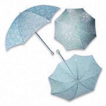 Folding Umbrella with Polyester Fabric and Metal Frame