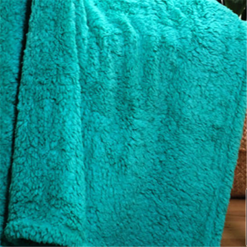 Pure Color Double Sided Fleece Skin-friendly Lamb Blanket