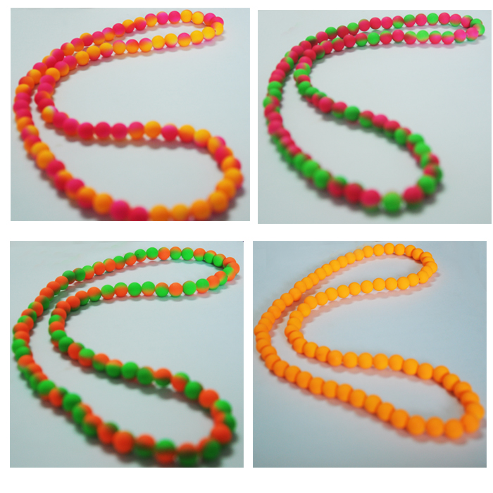 Latest Orange Bead Necklace Designs