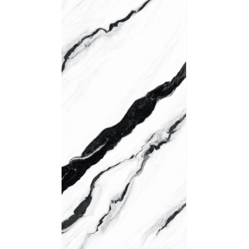 Piatră sinterizată cu textura de marmură albă Panda