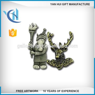 China factory supply metal China factory supply metal custom die struck lapel pin in bras