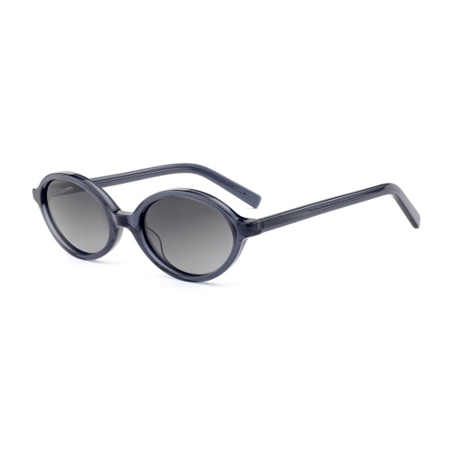 Retro Oval Acetate Sunglasses