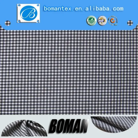 BOMAN TEXTILE hot sale with high quailty cheap price houndstooth fabric