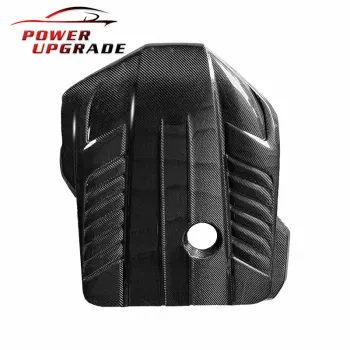 Carbon Fiber Engine Cover Kit for Toyota Supra A90 Hood Trim Accessories