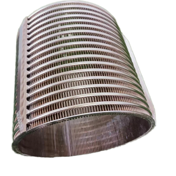 Stainless Steel 304 Wedge Wire Mesh Rotary Drum Filter for Animal Dung Dewatering