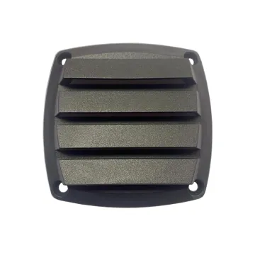 Black Louver Ventilation Grille for Marine Boats - Square Air Vent