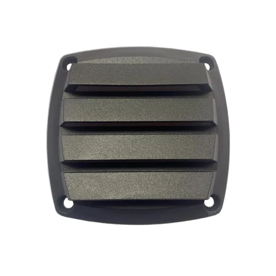 Black Louver Ventilation Grille for Marine Boats - Square Air Vent