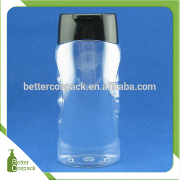 best design 250ml plastic shampoo bottle PET hair conditioner bottle with flip cap