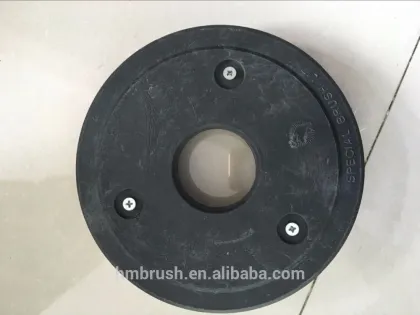 Rotating floor scrub brush