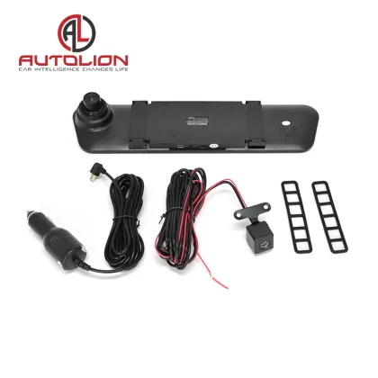 4.3 Inch HD Dual Lens Rearview Mirror Car DVR Dash Cam