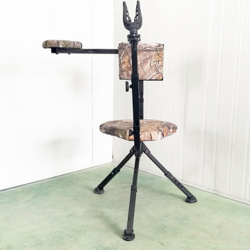 Adjustable Swivel Chair with Gun Rest
