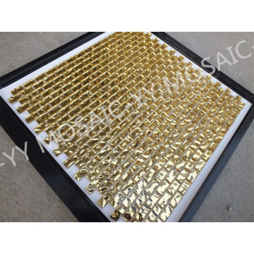 Acid Alkali Resistance Glass Mosaic Gold Foil Mosaic Red Gold Silver Ceiling Wall Tile Swimming Pool Bathroom Tile Wall Sticker