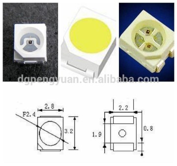 high quality 20ma 3528 white warm white rgb smd led specifications