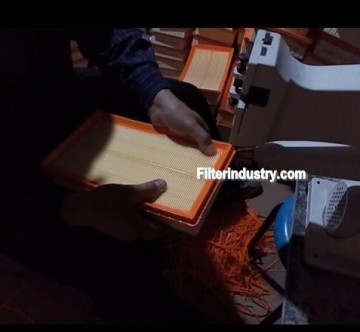 Car panel air filter trimming machine