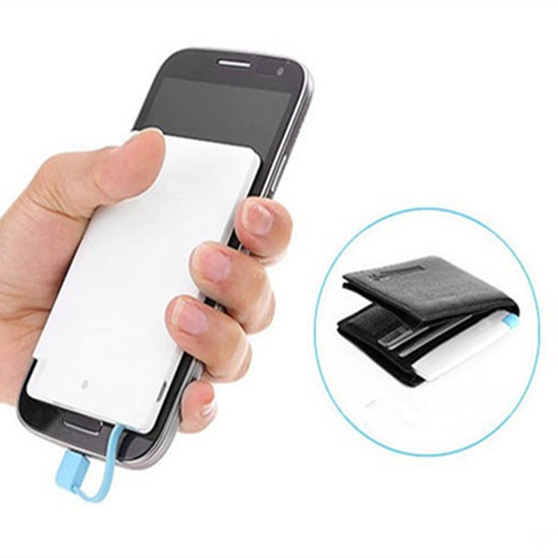 4000mAh Plastic Ultra Slim Card Power Bank 