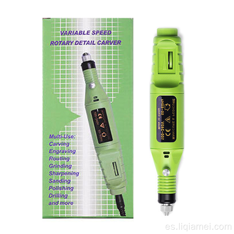 Bolígrafo de uñas eléctrico verde