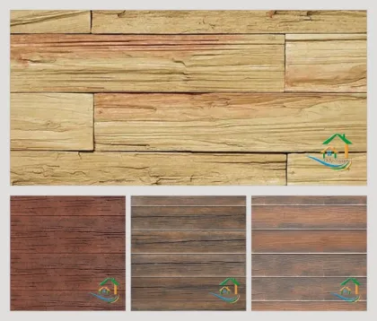 Decorative wood panel wall cladding