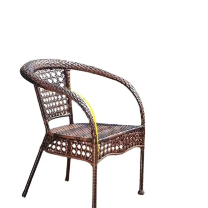 2024 Modern Minimalist Woven Teng Chair for Outdoor Coffee Dining