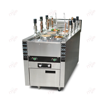 Commercial Electric Pasta Cooker with 6 Baskets for Hotels