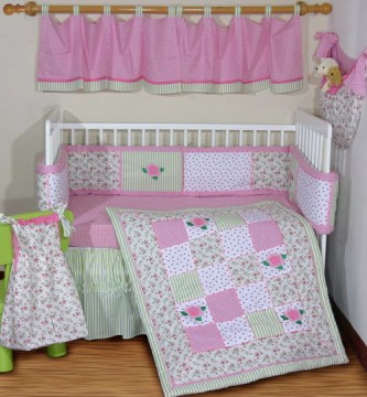 Rose Crib Bedding Set