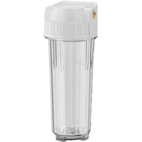 Soporte de montaje de filtro transparente de 10 pulgadas 1/2 rosca de latón