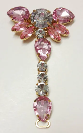 Pink Diamante Sandals Chain