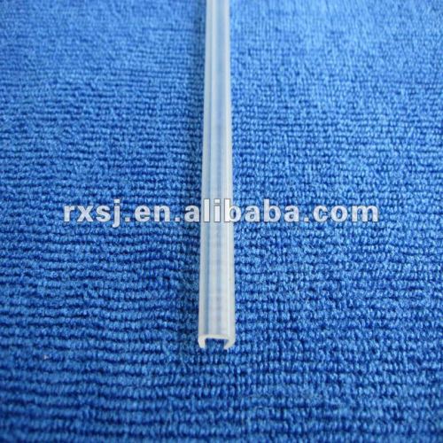 Transparent plastic TPV profile