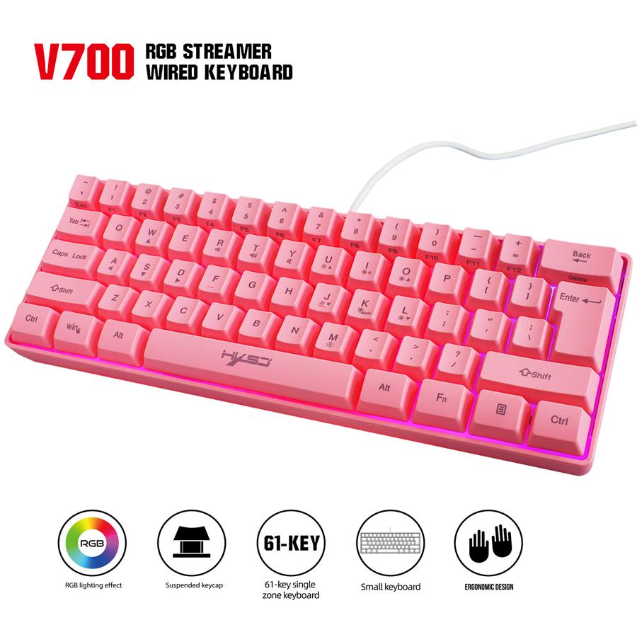 pink light up keyboard