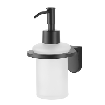Chrome Finishing Toilet Accessories Glass Soap Dispenser