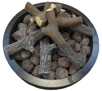 ABLE Artificial Decoration for Acohol Fireplace Logs