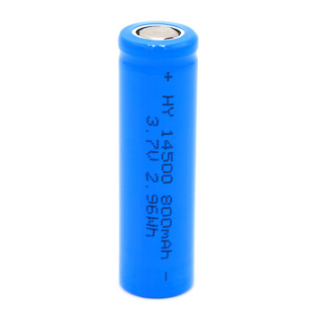 Factory Direct 14500 3.7V 800mAh AA Lithium-ion Rechargeable Battery for Torches