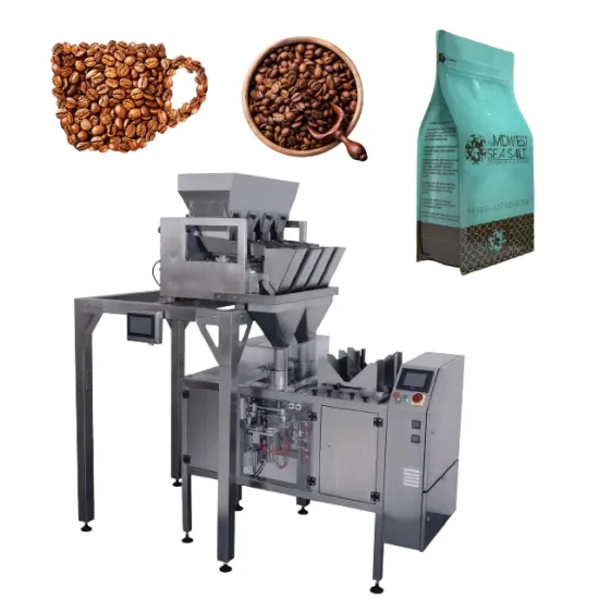 Professional Gloex Linear Type Pouch Packaging Machine for High-Efficiency 1kg Coffee Bean Packaging in Gusset Bags