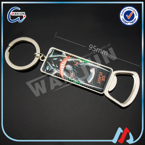 high quality metal bottle opener keychain custom