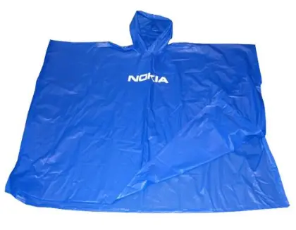 Blue Waterproof pvc Poncho