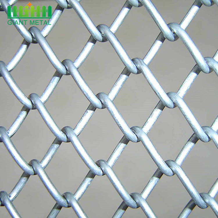 Hot Galvanized Used Chain Link Diamond Shape Fence