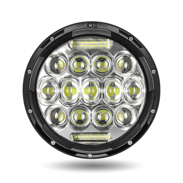 7 Inch Jeep Wrangler JL H4 Headlights 75W 8000LM Angel Eye