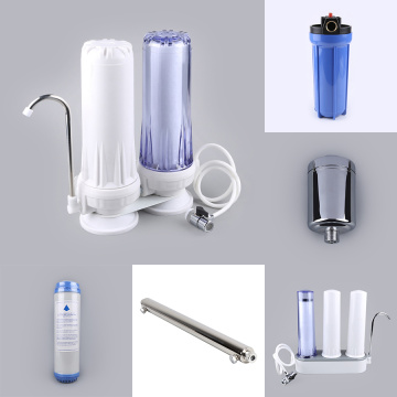 Sistema de purificadores de agua, en el sistema de filtración de agua en casa.